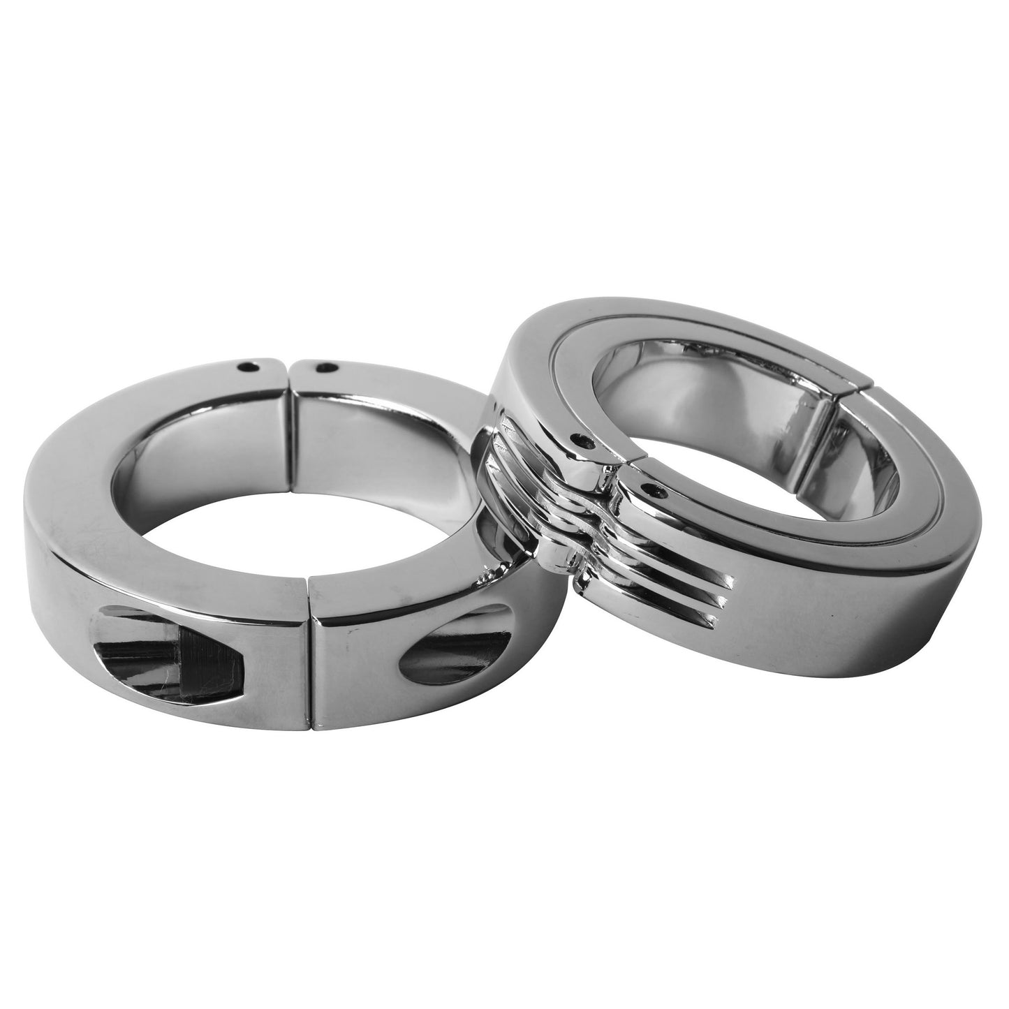 Locking Hinged Cock Ring- Large